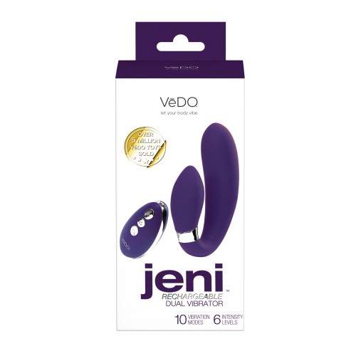 VeDO Jeni Vibrador Dual Motor con Control Remoto - Púrpura