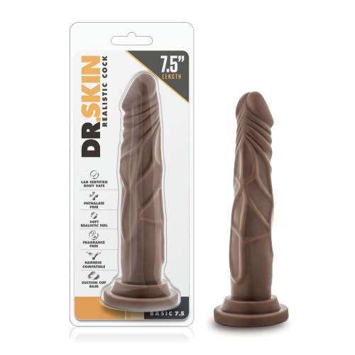 Blush Dr. Skin Basic Realistic Cock Chocolate 7.5