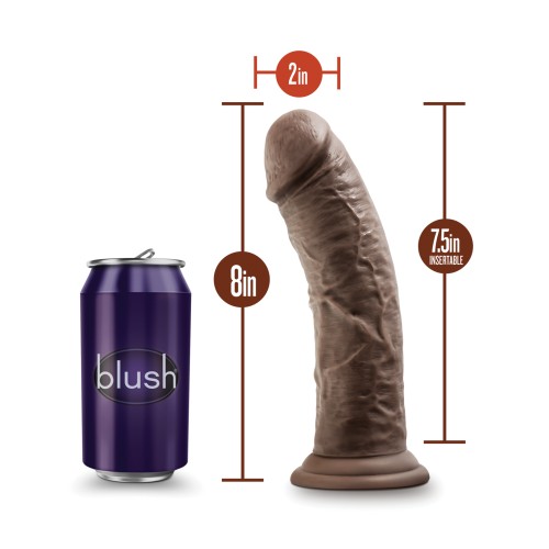 Blush Dr. Skin Plus 8 Inch Dildo Chocolate