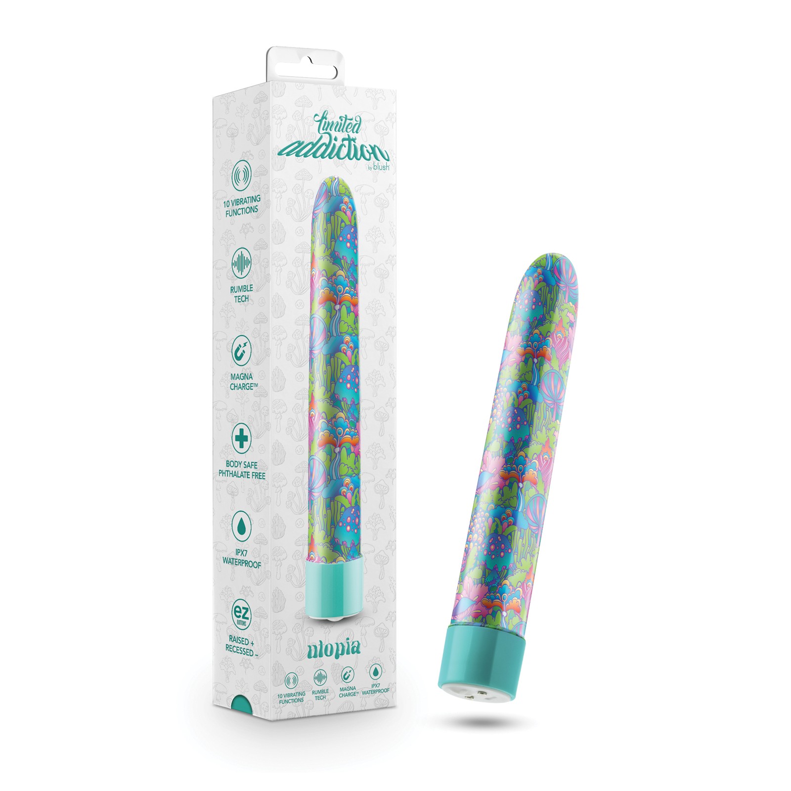 Vibrador Recargable Blush Limited Addiction Utopia 7"