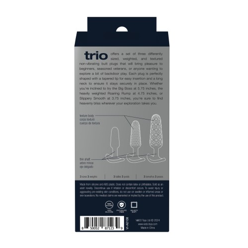 Set de Tapones Anales VeDO Trio Negro