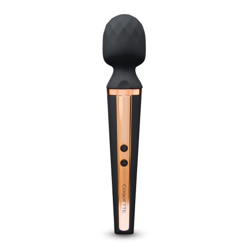 Coquette The Queen Wand Massager - Black/Rose Gold