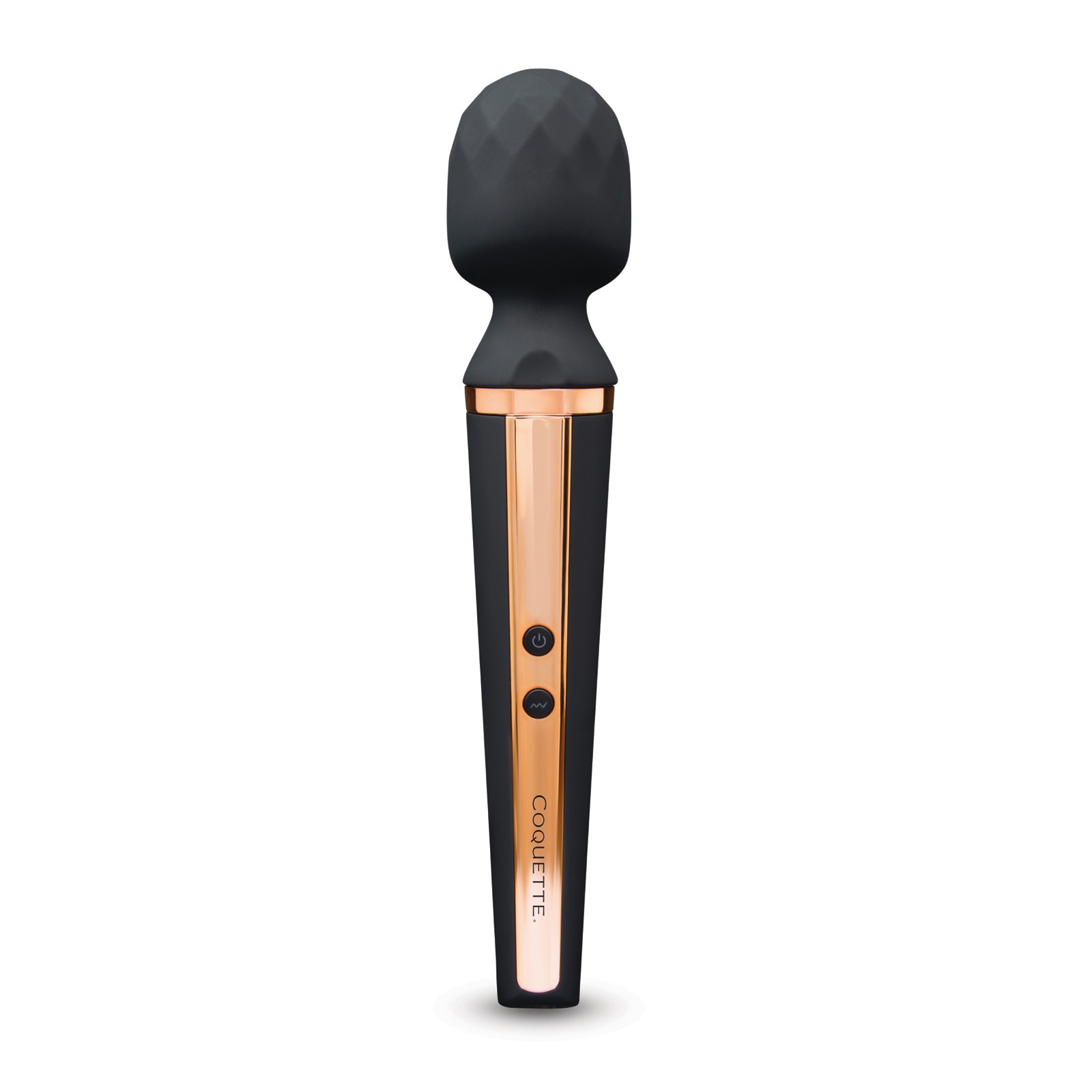 Coquette The Queen Wand Massager - Black/Rose Gold