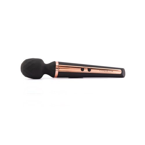 Coquette The Queen Wand Massager - Black/Rose Gold