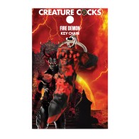 Creature Cocks Fire Demon Keychain