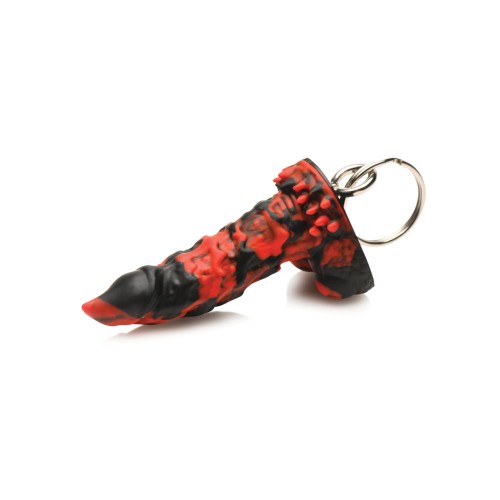 Creature Cocks Fire Demon Keychain