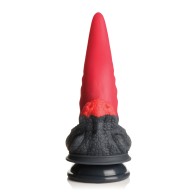 Creature Cocks Dragon Roar Dildo de Silicona Rojo Negro