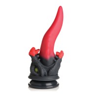 Creature Cocks Dragon Roar Dildo de Silicona Rojo Negro