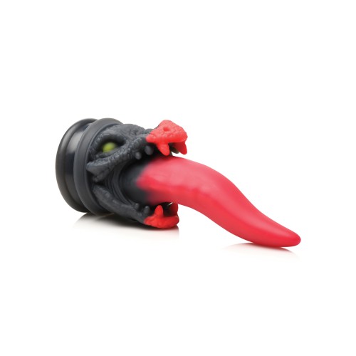 Creature Cocks Dragon Roar Dildo de Silicona Rojo Negro