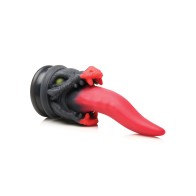 Creature Cocks Dragon Roar Dildo de Silicona Rojo Negro