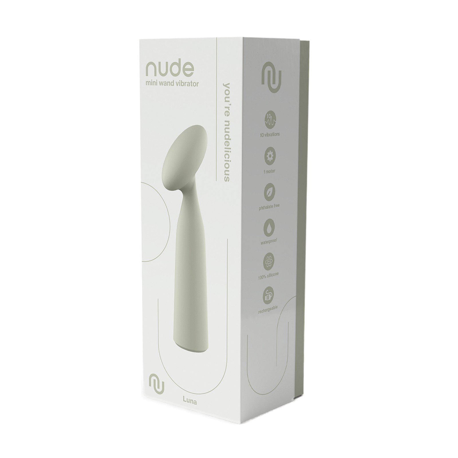 NUDE Luna Mini Vibrador de Varita Recargable Menta