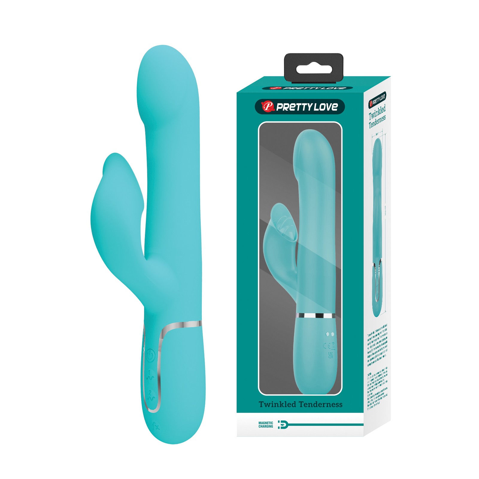 Vibrador Conejito Pretty Love Ternura Aqua