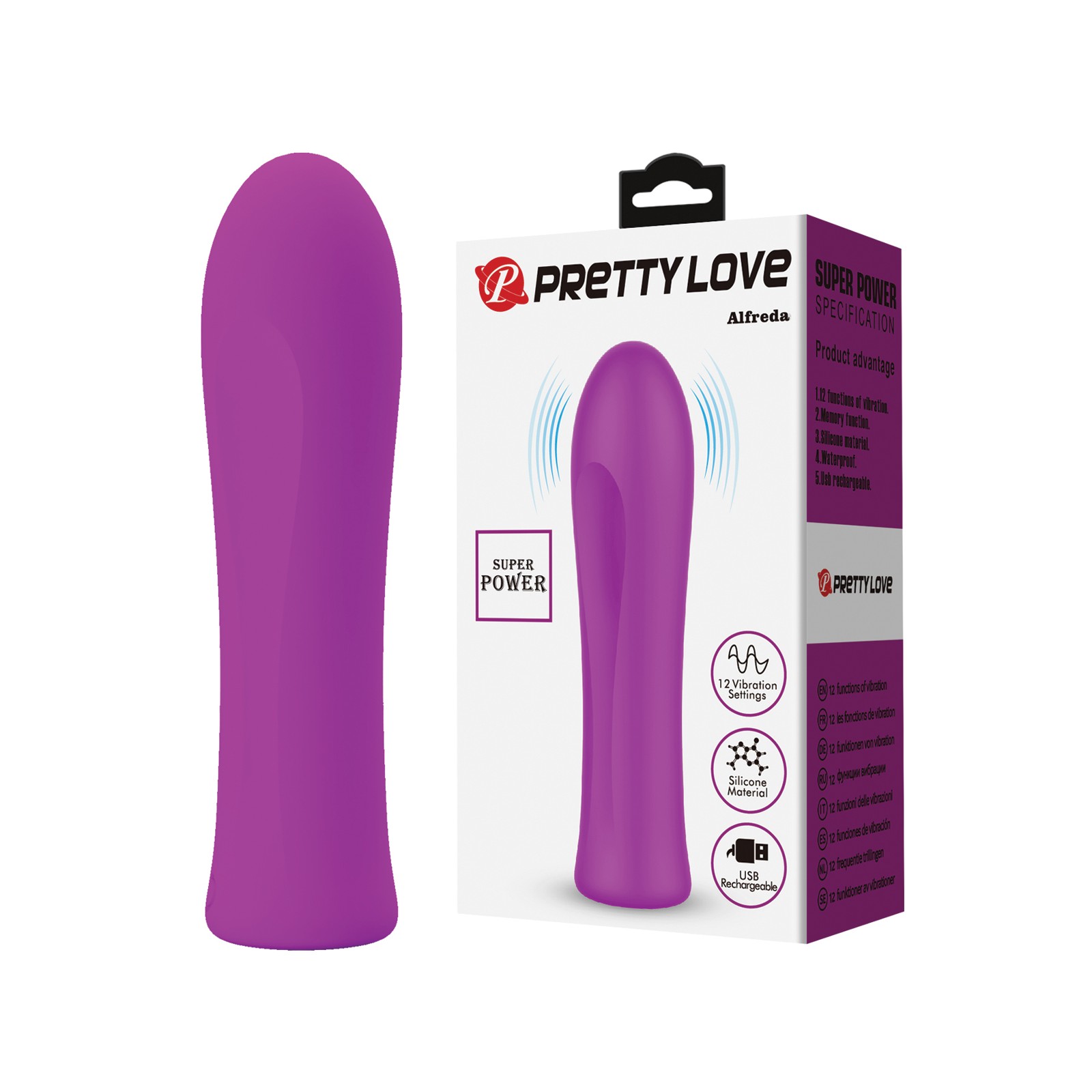 Pretty Love Alfreda Bullet Vibrator Fuchsia