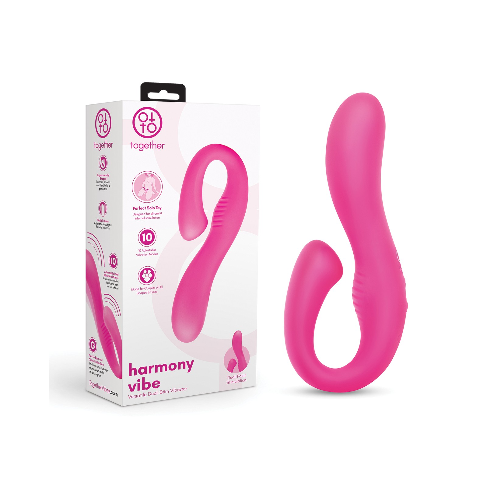 Together Harmony Dual-Stim Vibrator - Pink