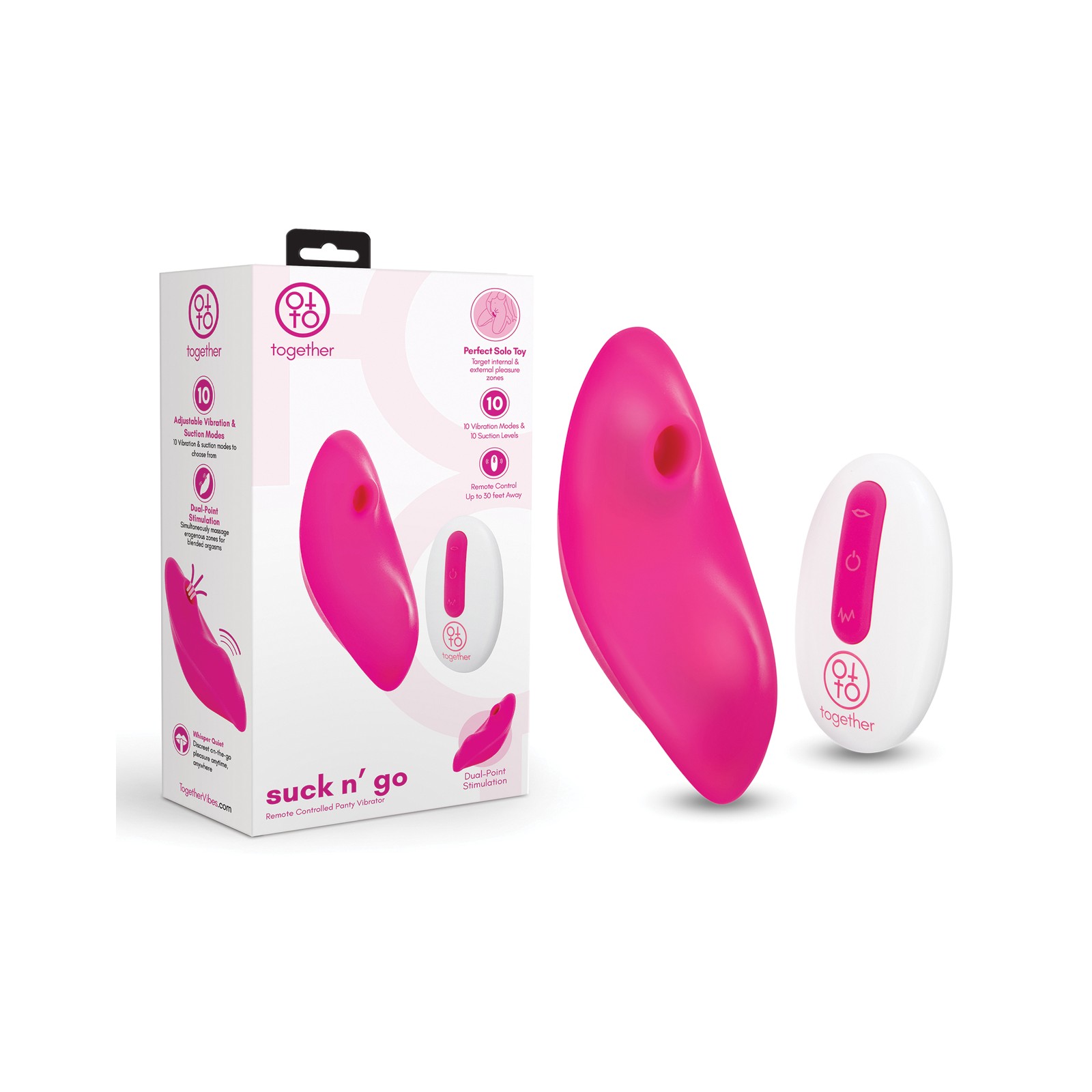 Together Suck N' Go Remote Panty Vibrator