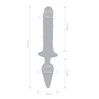 Together Double Pleasure 11 Inch Double-Ended Dildo Butt Plug Purple