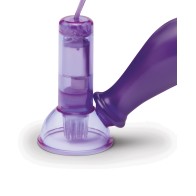 Purple Vibrating Nipple Suckers with Remote Control