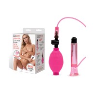 Lux Fetish Vibrating Clitoral Pump Quick Release Pink