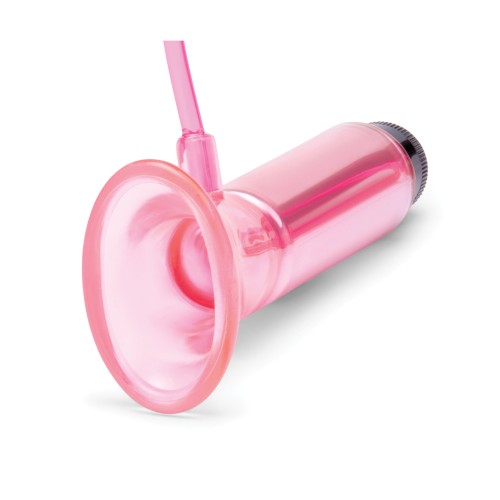 Lux Fetish Vibrating Clitoral Pump Quick Release Pink