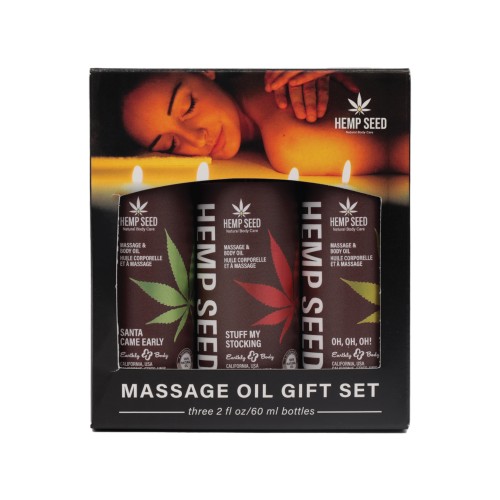 Earthly Body 2024 Holiday Massage Oil Gift Set