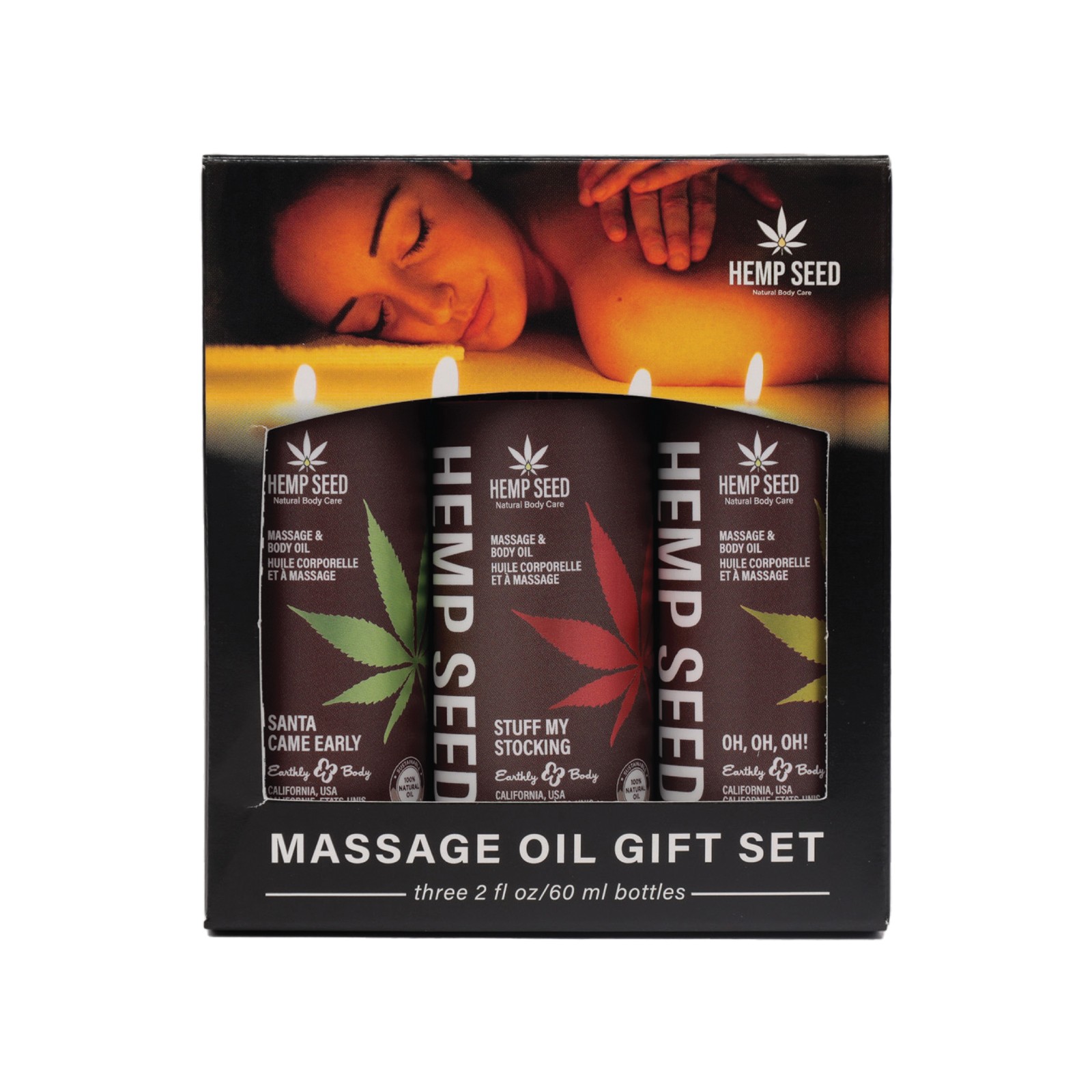 Earthly Body 2024 Holiday Massage Oil Gift Set