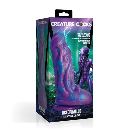 Creature Cocks Octophallus Silicone Dildo - Purple and Blue