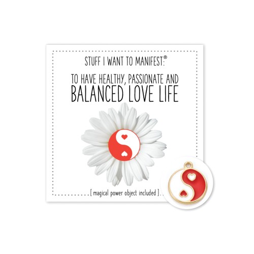 Warm Human Balanced Love Life Mini Card Charm