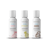 Wicked Tropical Trio Flavored Lubes Travel Size - 1 oz