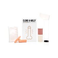 Kit Clone-A-Willy Plus+ con Testículos Tono de Piel Medio