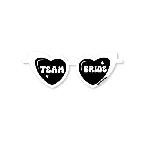 Team Bride Stickers Pack of 3