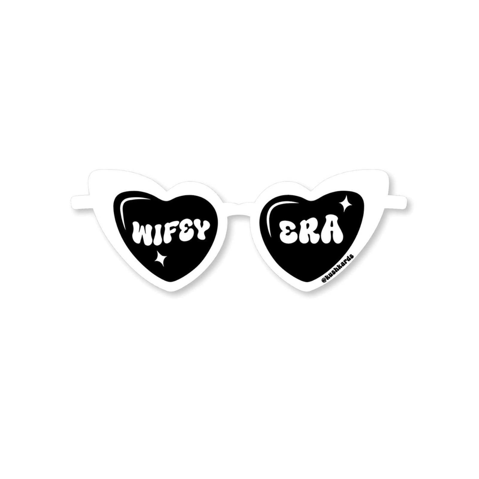 Sticker Corazón Gafas Wifey Era - Paquete de 3