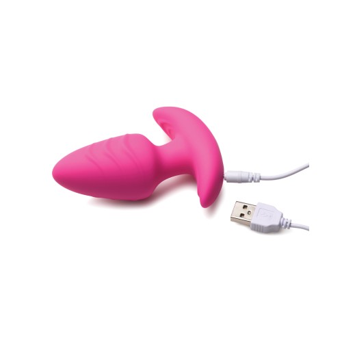 Bang Plug Anal Rotatorio y Vibrante con Control Remoto Rosado