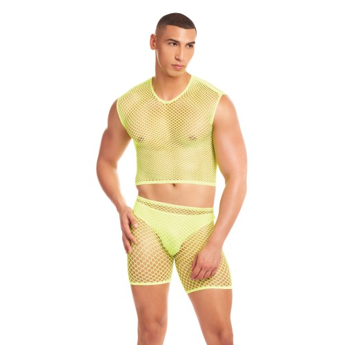 Conjunto de Briefs de Malla Rainbow Party Net-Bula - Divertido y Coqueto