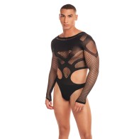 Bodysuit de Malla Rainbow Party Out of Orbit Negro LXL