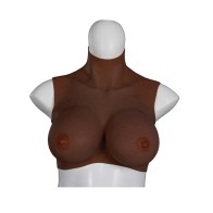 XX-DREAMTOYS Ultra Realistic E Cup Breast Form - Black