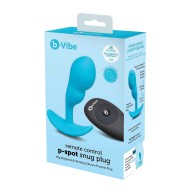 b-Vibe Plug Ajustado P-Spot Control Remoto Azul