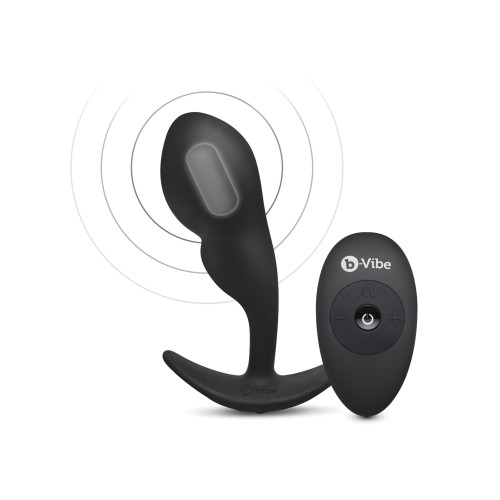 b-Vibe Plug P-Spot Ajustado Control Remoto Negro