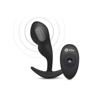 b-Vibe Plug P-Spot Ajustado Control Remoto Negro