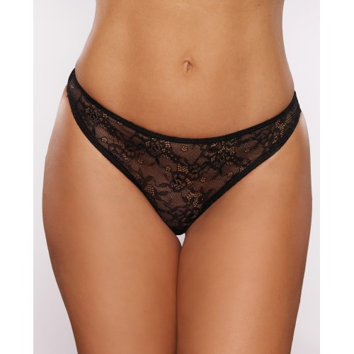 Allure All Wrapped Up Thong - Black