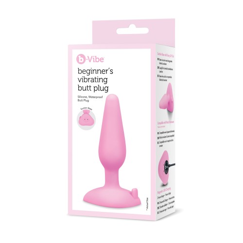 b-Vibe Beginner's Vibrating Tapered Butt Plug Pink