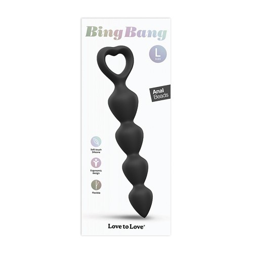 Love to Love Cuentas Anales Bing Bang Onyx Negro Grande