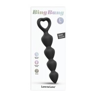 Love to Love Bing Bang Anal Beads Black Onyx Large