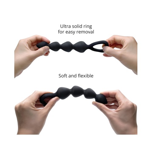 Love to Love Bing Bang Anal Beads Black Onyx Large