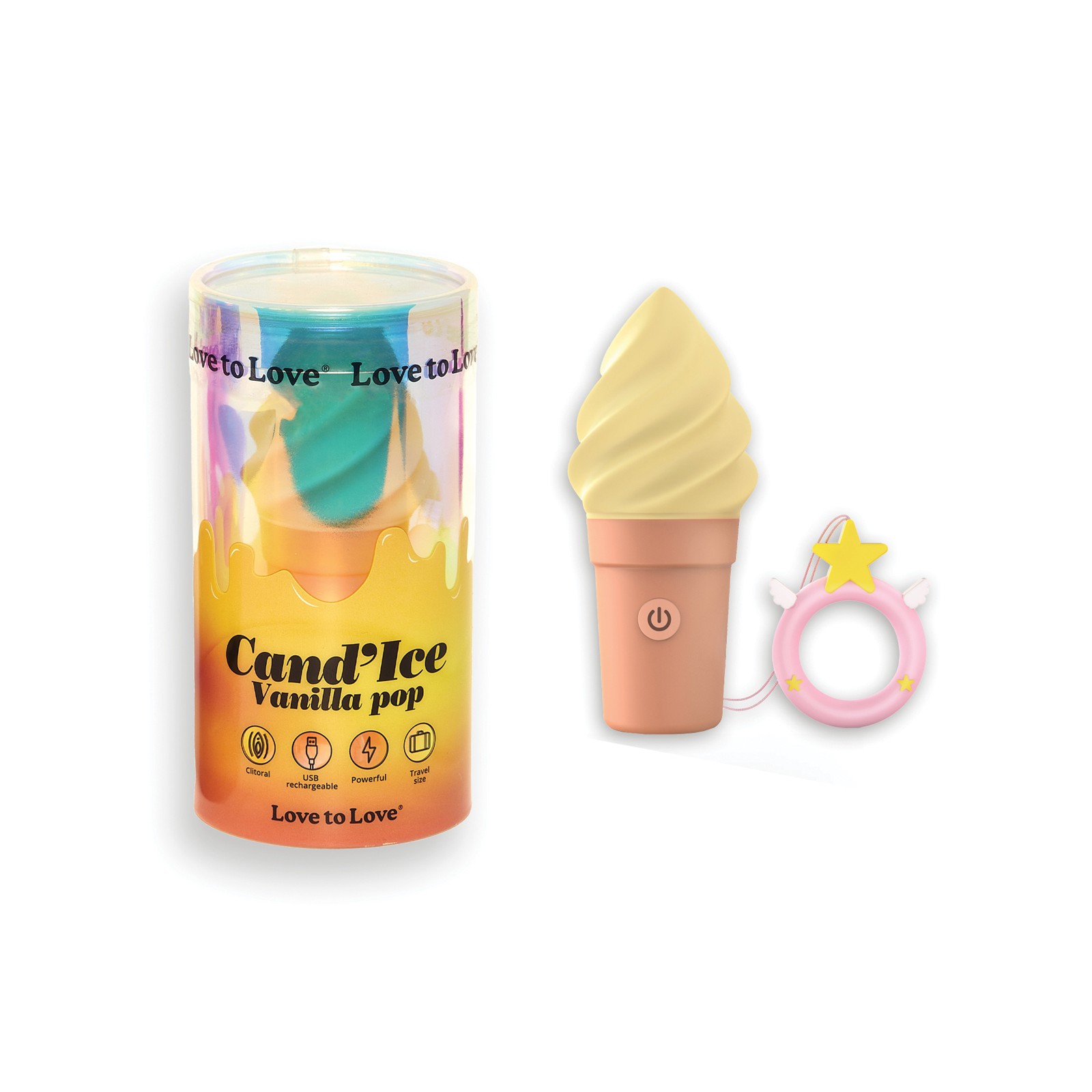 Love to Love Candice Ice Cream Cone Stimulator Vanilla Pop