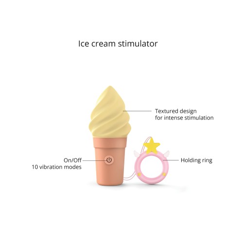 Love to Love Candice Ice Cream Cone Stimulator Vanilla Pop