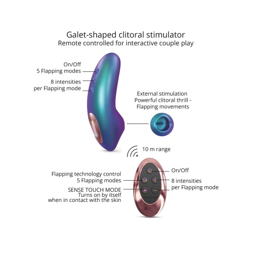 Mini Estimulador de Lengua Dreamer - Turquesa Iridiscente