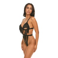 Annika Open Cup Teddy with Fringe for Flirty Appeal