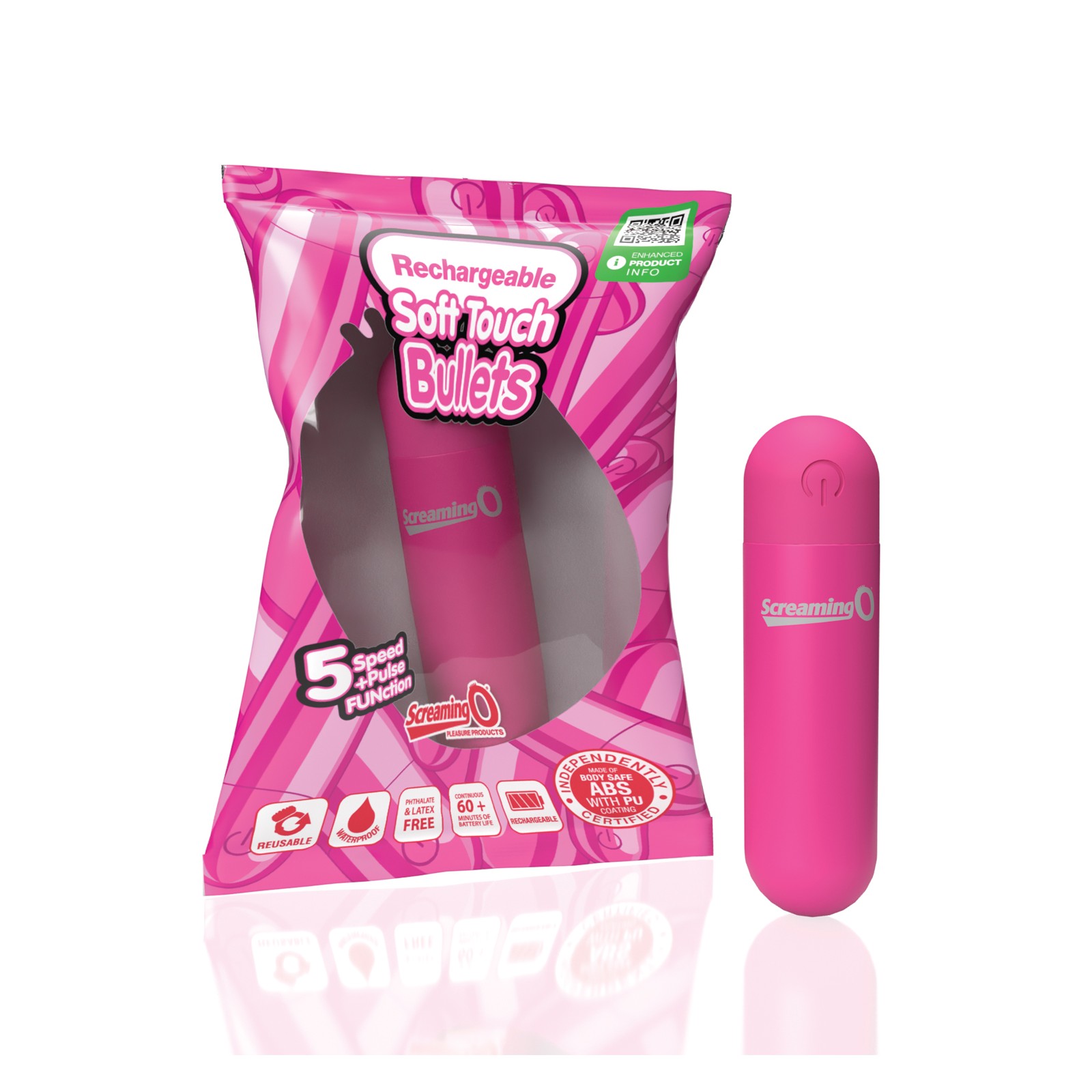 Bullet Recargable Soft Touch Screaming O Rosa