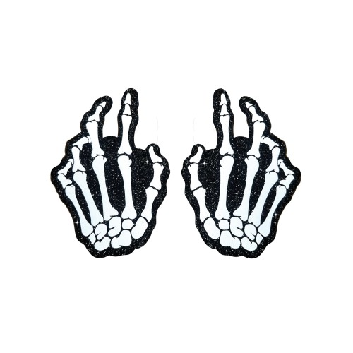 Neva Nude Skeleton Hands Pasties for Festivals