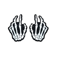 Neva Nude Skeleton Hands Pasties for Festivals